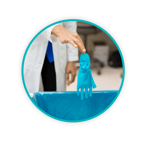 Circle Glove Disposal