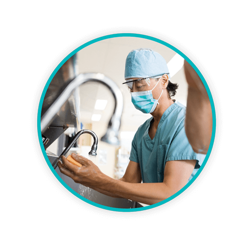 wash hands for infection control