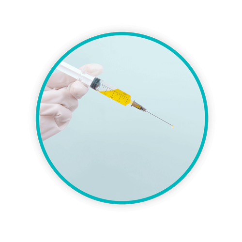 Circle syringe yellow